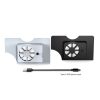 DOBE Host Base Cooling Fan With Blue Light For Switch OLED (White) - Image 3