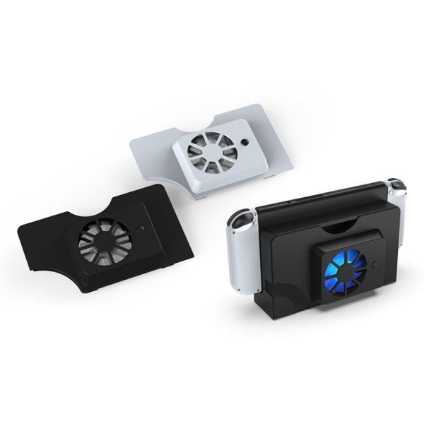 DOBE Host Base Cooling Fan With Blue Light For Switch OLED (Black) - Image 6