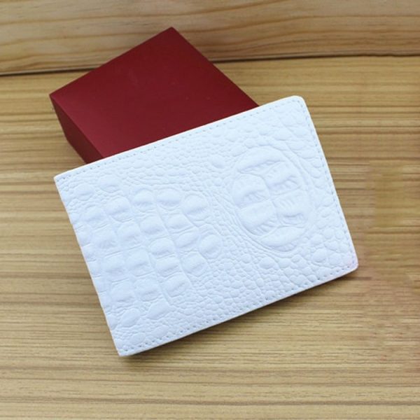 Crocodile Pattern Driver License Cover Universal Driver License Holder Card Slot ID Card Holder (White) - Image 2