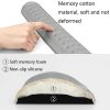 Baona Silicone Memory Cotton Wrist Pad Massage Hole Keyboard Mouse Pad, Style: Medium Keyboard Rest (Black) - Image 3