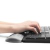 Baona Silicone Memory Cotton Wrist Pad Massage Hole Keyboard Mouse Pad, Style: Medium Keyboard Rest (Black) - Image 5