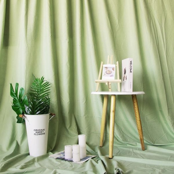1 x 1.2m Photo Background Cloth Increased Widened Photography Cloth Live Broadcast Solid Color Cloth (Green)