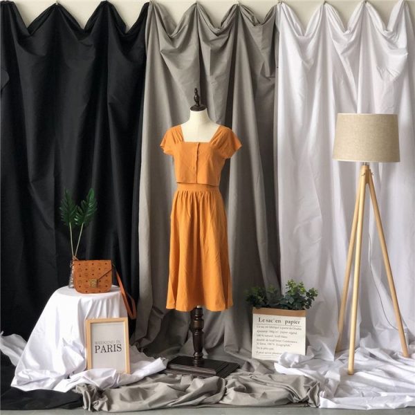 1 x 1.2m Photo Background Cloth Increased Widened Photography Cloth Live Broadcast Solid Color Cloth (Green) - Image 6