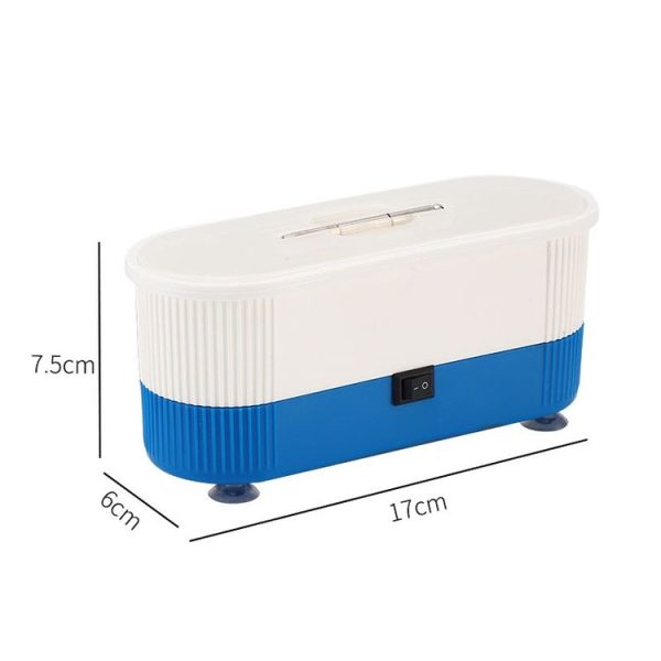 3 in 1 Glasses Cleaning Machine Small Contact Lens Glasses Jewelry Watch Cleaner (Blue) - Image 3