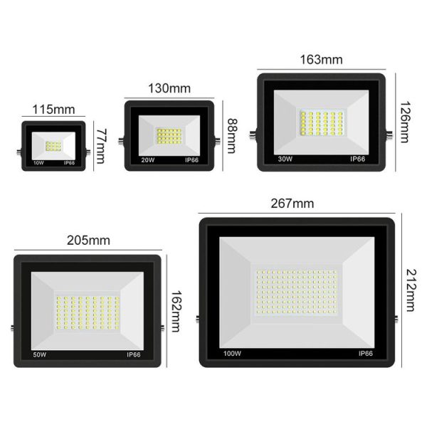 20W PIR LED Spotlight Outdoor Project Light Waterproof Garden Energy-Saving Lighting Floodlight, Style: (Cold White Light) - Image 3