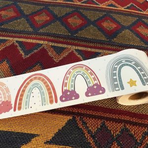 CM2107018 Border Sticker Blackboard Rainbow Sticker Bohemian Sticker, Size: 20mx7.6cm