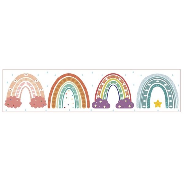 CM2107018 Border Sticker Blackboard Rainbow Sticker Bohemian Sticker, Size: 20mx7.6cm - Image 2