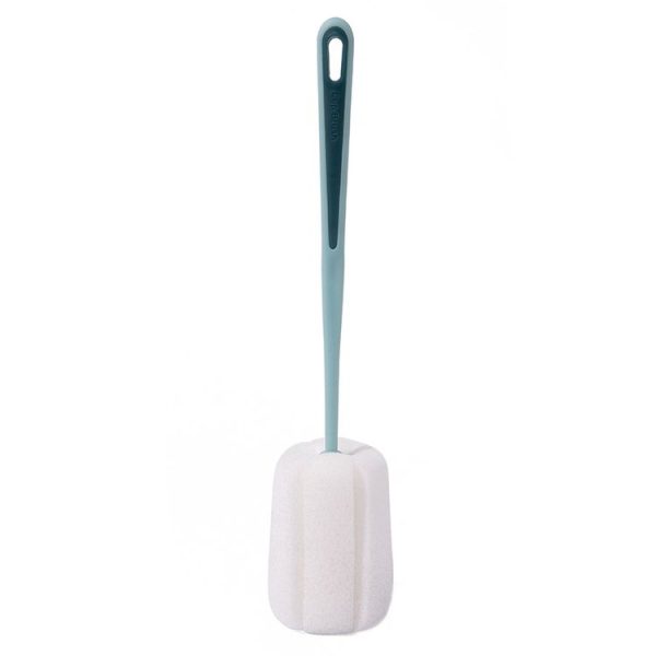 Baby Bottle Vacuum Cup Sponge Long Handle Brush Household Cleaning Brush (Blue)