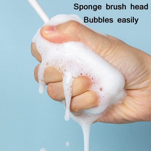 Baby Bottle Vacuum Cup Sponge Long Handle Brush Household Cleaning Brush (Blue) - Image 5
