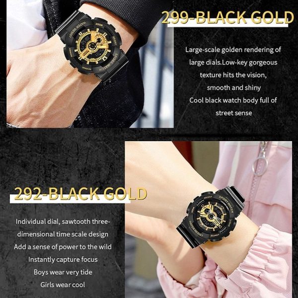 SANDA Outdoor Leisure Waterproof Multifunctional Luminous Electronic Watch (Sakurami Pink Woman) - Image 3
