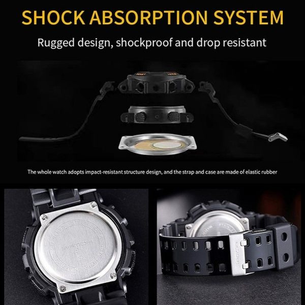 SANDA Outdoor Leisure Waterproof Multifunctional Luminous Electronic Watch (Sakurami Pink Woman) - Image 4