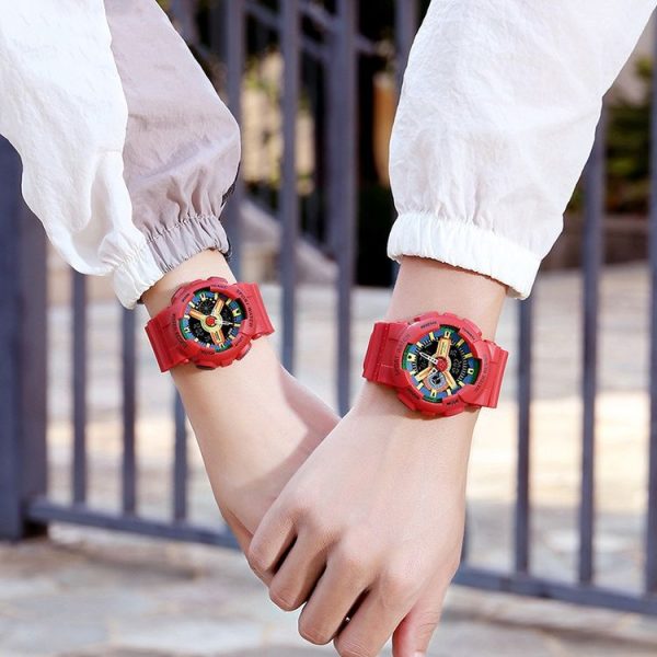 SANDA Outdoor Leisure Waterproof Multifunctional Luminous Electronic Watch (Sakurami Pink Woman) - Image 7