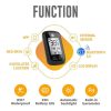 Bicycle Cycling Speedometer GPS Positioning Wireless Odometer, Specification: Small G+ (English Version) - Image 3