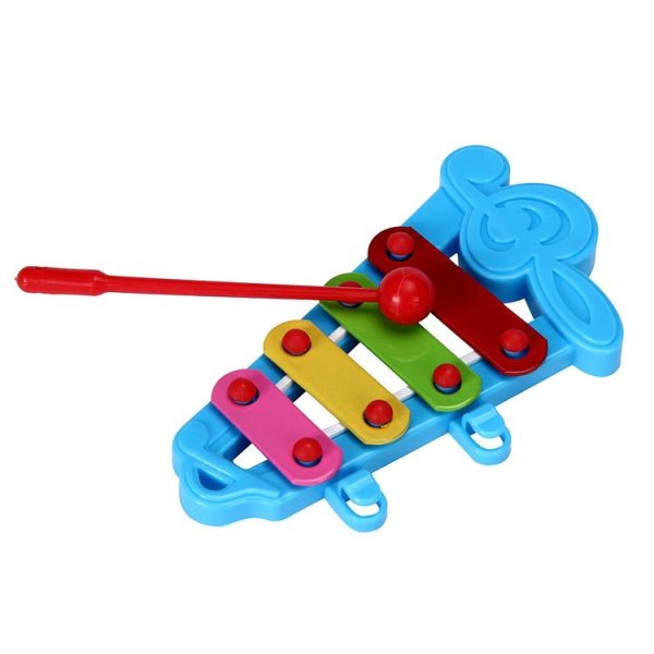 5 PCS Creative Cute Hand Knock Xylophone Percussion Set Children Educational Music Toys, Random Color - Image 4