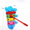 5 PCS Creative Cute Hand Knock Xylophone Percussion Set Children Educational Music Toys, Random Color - Image 6
