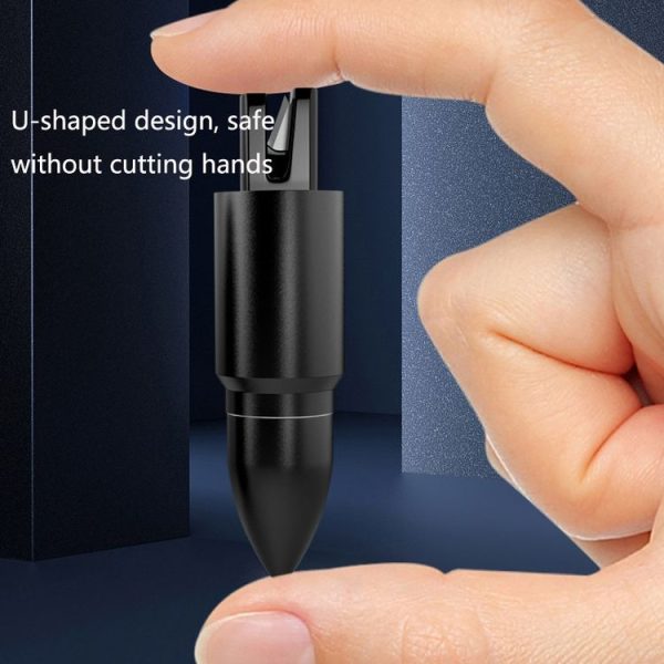 XL91 Car Window Breaker Emergency Safety Hammer Keychain Multifunctional Mini Window Breaker (Darkly Dark) - Image 5