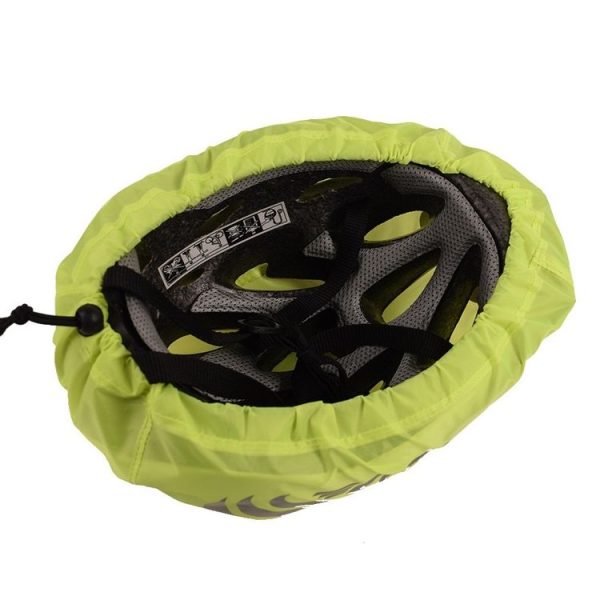 2 PCS Cycling Helmet Rain Cover Outdoor Reflective Safety Helmet Cover, Size: Free Size (Fluorescent Green (Style 1)) - Image 5