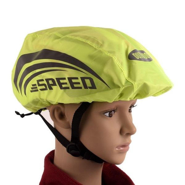 2 PCS Cycling Helmet Rain Cover Outdoor Reflective Safety Helmet Cover, Size: Free Size (Fluorescent Green (Style 1)) - Image 7