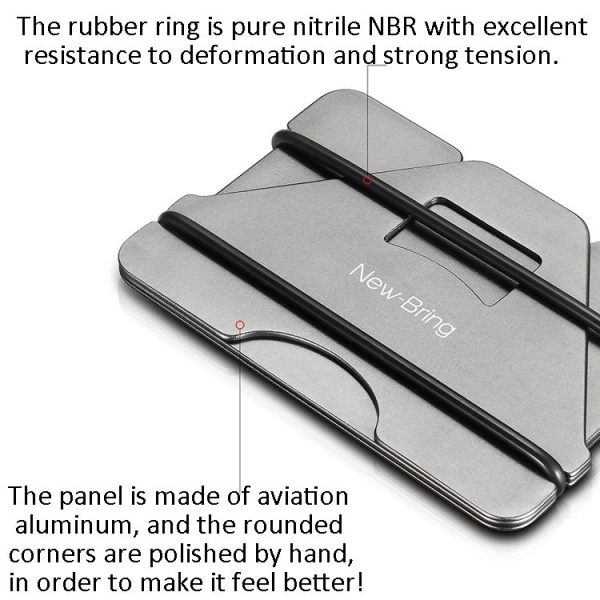 New Bring Metal Card Holder Anti-Demagnetization Anti-Theft Brush Anti-RFID Card Holder Ultra-Thin Card Holder Men Wallet (Carbon Fiber) - Image 6