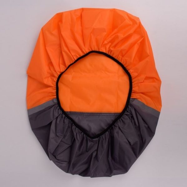 2 PCS Outdoor Mountaineering Color Matching Luminous Backpack Rain Cover, Size: S 18-30L (Gray + Fluorescent Green) - Image 3