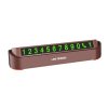 Hidden Parking Number Card Nightlight Number Button Parking Number Card, Style: 5 Sets of Numbers (Brown)