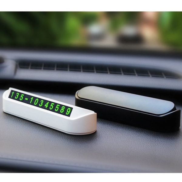 Hidden Parking Number Card Nightlight Number Button Parking Number Card, Style: 5 Sets of Numbers (Brown) - Image 6