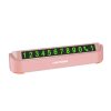 Hidden Parking Number Card Nightlight Number Button Parking Number Card, Style: 5 Sets of Numbers (Pink)