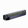 Hidden Parking Number Card Nightlight Number Button Parking Number Card, Style: Double-number (Black)