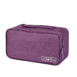 Travel Waterproof Storage Bag Underwear Storage Finishing Bag (Violet)