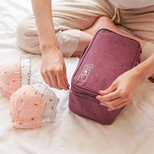 Travel Waterproof Storage Bag Underwear Storage Finishing Bag (Violet) - Image 6