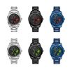 SANDA P1065 Wheel Series Casual Steel Band Quartz Watch For Men (Silver Red) - Image 2