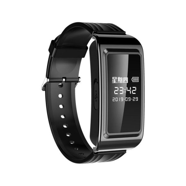 D6 Outdoor Smart Long Standby Sports Bracelet Support HD Noise Reduction Recording / Video, Capacity: 4GB (Black + OTG) - Image 2