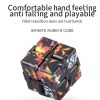 3 PCS Unlimited Magics Cube Colorful UV Printing Pocket Magic Cube Variety Folding Fingertip Magic Cube Decompression Toy (NO.168-8-37 Color Stripe Pattern) - Image 5