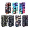 3 PCS Unlimited Magics Cube Colorful UV Printing Pocket Magic Cube Variety Folding Fingertip Magic Cube Decompression Toy (NO.168-8-37 Color Stripe Pattern) - Image 7