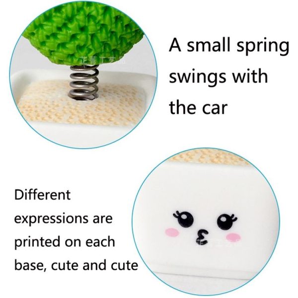 Small Fresh Cactus Ornaments Resin Plants Small Potted Car Ornaments (Heart Shape) - Image 4