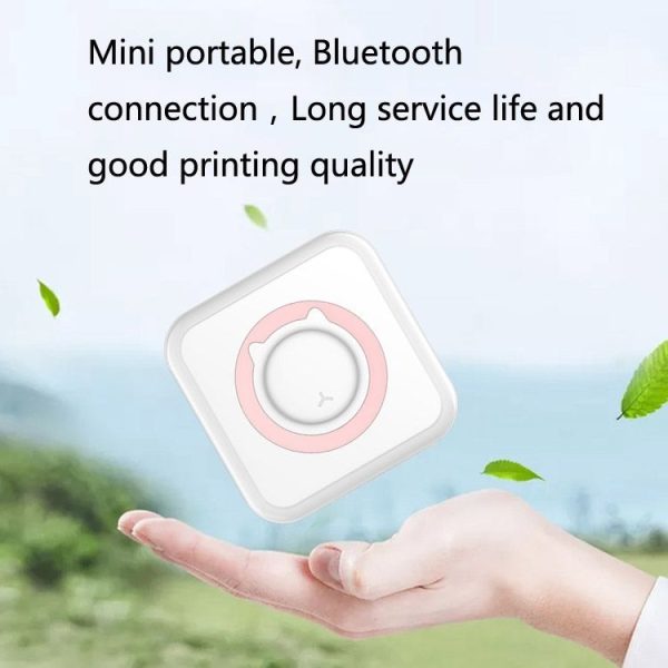 Convenient Pocket Mini Printer Student Wrong Question Thermal Bluetooth Mobile Phone Photo Data Note Printer (Blue) - Image 3