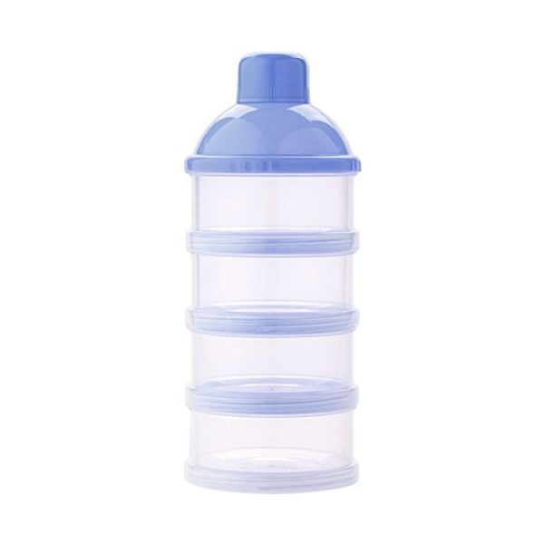 Portable Milk Powder Formula Dispenser Food Container Storage Feeding Box for Baby (Blue)