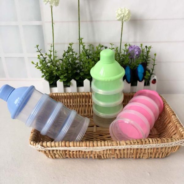 Portable Milk Powder Formula Dispenser Food Container Storage Feeding Box for Baby (Blue) - Image 10
