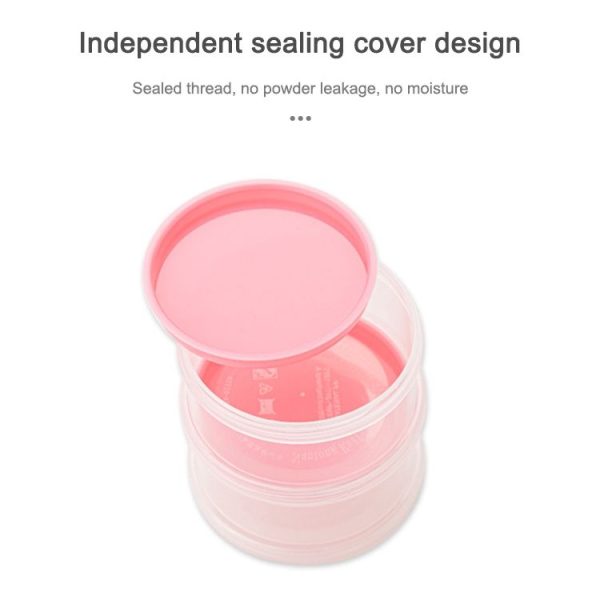 Portable Milk Powder Formula Dispenser Food Container Storage Feeding Box for Baby (Blue) - Image 3