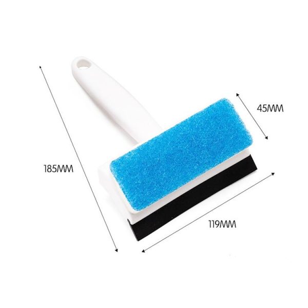 Bathroom Wall Cleaning Brush Household Window Glass Mirror Wiper (White) - Image 2