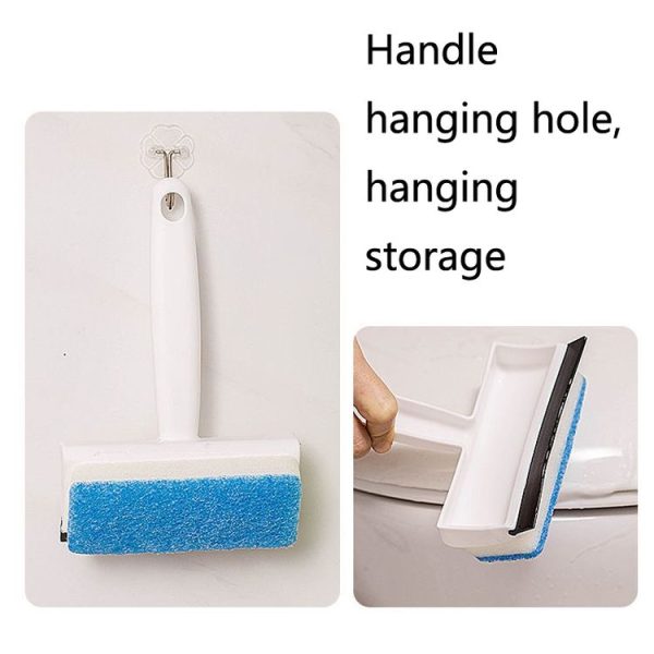Bathroom Wall Cleaning Brush Household Window Glass Mirror Wiper (White) - Image 5