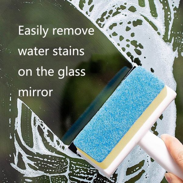Bathroom Wall Cleaning Brush Household Window Glass Mirror Wiper (White) - Image 6