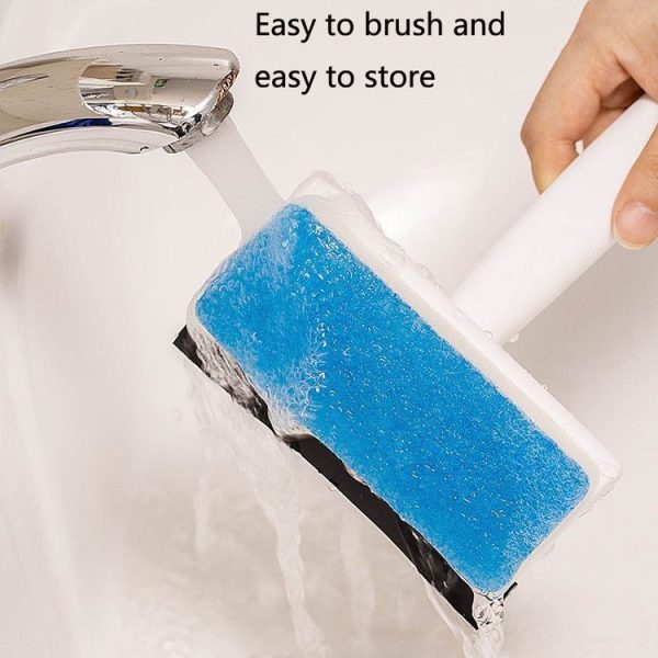 Bathroom Wall Cleaning Brush Household Window Glass Mirror Wiper (White) - Image 7