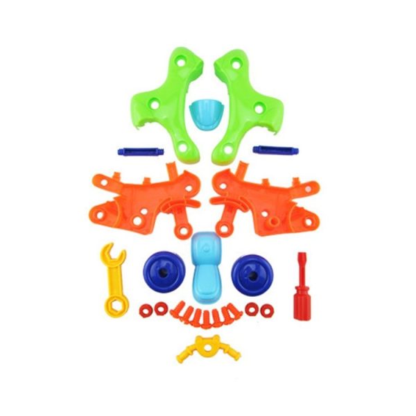 Plastic Screw Nut Disassembly Motorcycle Child Intelligence Assemble Toy - Image 3
