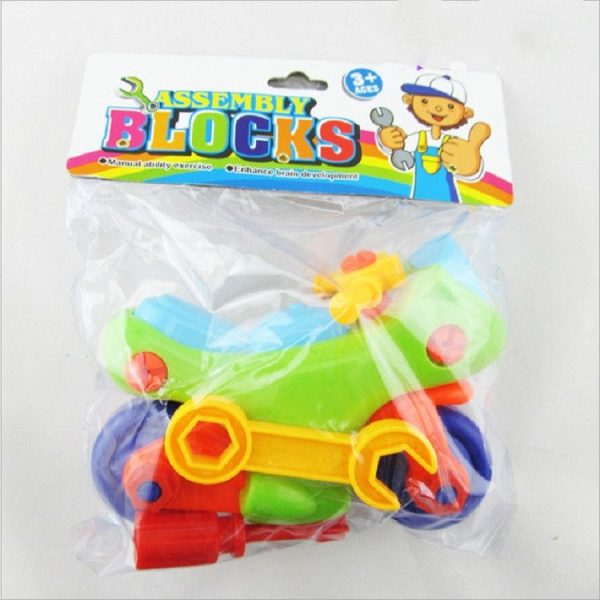 Plastic Screw Nut Disassembly Motorcycle Child Intelligence Assemble Toy - Image 5