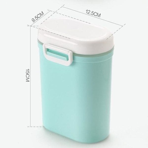 Baby Portable Milk Powder Box Food Container Storage Feeding Box Children Food PP Box, Size: Large12.5 x 9.5 x 15cm (Pink) - Image 3