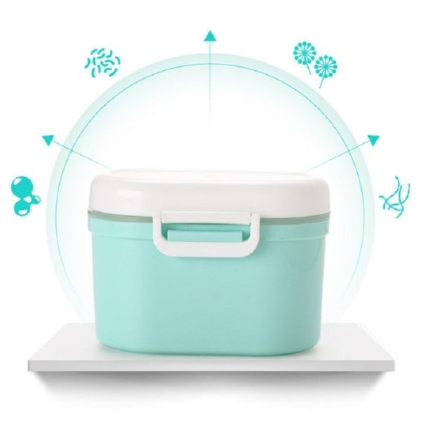 Baby Portable Milk Powder Box Food Container Storage Feeding Box Children Food PP Box, Size: Large12.5 x 9.5 x 15cm (Pink) - Image 6