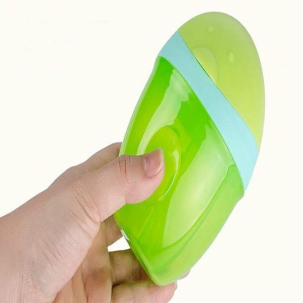 Cartoon Penguin Baby Milk Powder Box Portable Three-Layer Formula Food Container Storage Feeding Box (Green) - Image 4
