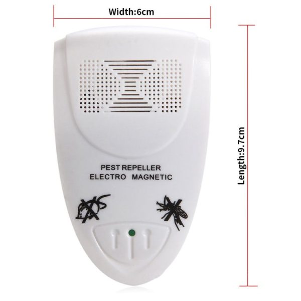 Ultrasonic Electronic Mouse Repeller Household Intelligent Insect Repeller, EU Plug (White) - Image 3