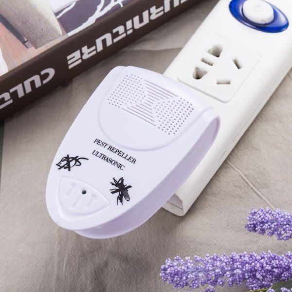 Ultrasonic Electronic Mouse Repeller Household Intelligent Insect Repeller, EU Plug (White) - Image 6